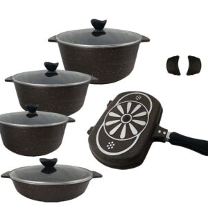 سرویس قابلمه 12 پارچه (پیلو) پیلاو  کد 202003  12-piece pilaf pot set _ crimson