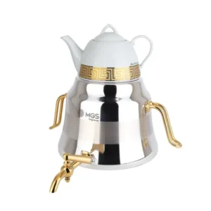 كتري استيل با تک قوري MGS مدل 41015 (یراق طلایی)