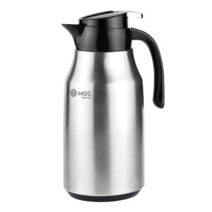 فلاسک استیل MGS با شیشه صورتی