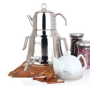 کتری استیل با دو قوری ام جی اس کد K41011