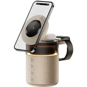 شارژر وایرلس و اسپیکر گرین لاین Green Lion 5 in 1 Wireless Charger